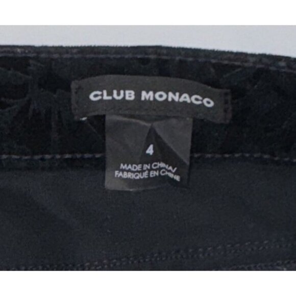 club monaco pants women black Velvet Damsk, size 4, dress pants - Picture 12 of 14